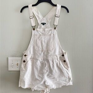 Wild Fable White Denim Overall Shorts